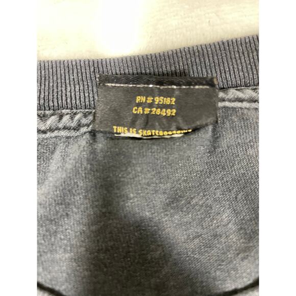 Emerica Cropped Skate T-Shirt Black Boxy Fit M/L - Picture 6 of 7